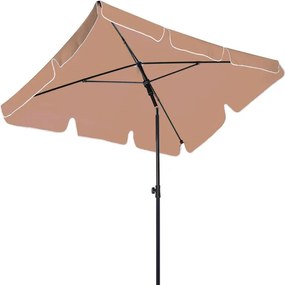 STILISTA Parasol balkonowy składany, 200 x 125 cm, brązowy