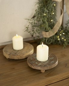 Podstawka na świecę Rustic Flame 15 cm