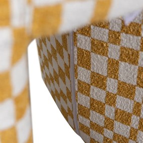 Żółty tapicerowany stołek Charlie – WOOOD