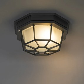 Lampa sufitowa rustykalna ciemnoszara 21,3 cm IP44 - Bri