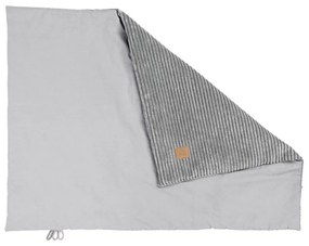 Szary koc dziecięcy sztruksowy 100x77 cm – Meowbaby