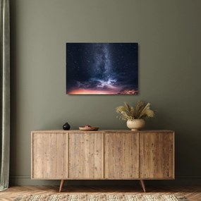 Obraz na szkle - gwiaździste niebo (70x50 cm)