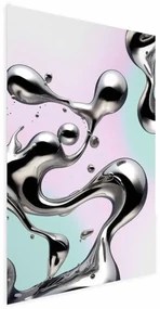 Plakat Metaliczne Płynności 40x60 cm bez ramy z marginesem ARTGEIST B