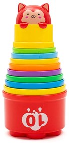 Baby Mix Kubki edukacyjne z melodią, 10 szt.