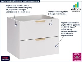 Biała szafka łazienkowa pod umywalkę L7-S13
