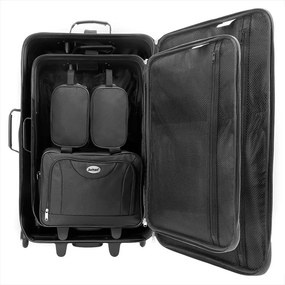 Zestaw walizek TRAVEL, 5-częściowy, czarna Monzana