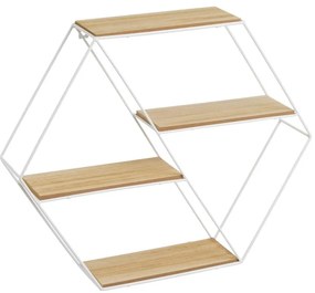 Biało-naturalna piętrowa półka 50 cm – Casa Selección