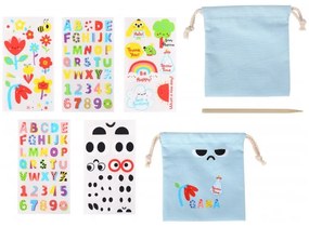 Woopie art&amp;fun zestaw kreatywny magiczna torebka + naklejki do dekoracji ponad 109 szt. (zestaw 5 szt.)