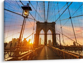 Obraz - Brooklyn Bridge, Manhattan, New York (70x50 cm)