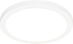 Zestaw 6 reflektorów wpuszczanych lub natynkowych biały 30 cm z LED z 3-stopniową regulacją barwy światła - Trans