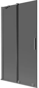 Mexen Velar parawan nawannowy 2-skrzydłowy rozsuwany 100 x 150 cm, grafit, gun metal - 896-100-000-41-95