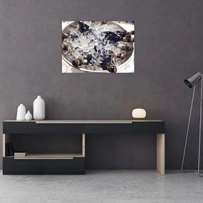 Obraz na szkle - szampan w lodzie (70x50 cm)