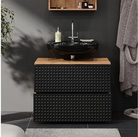 Szafka pod umywalkę kropkowany antracyt 80x41x58.6 irma