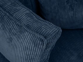 Rozkładana narożna sofa SMART COSARO granatowa, dwustronna + 2 poduszki GRATIS