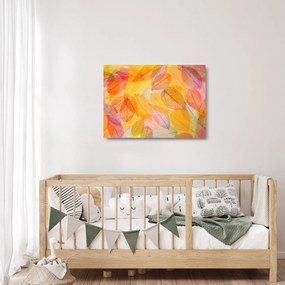 Obraz na szkle - Tło z jesiennych liści (70x50 cm)