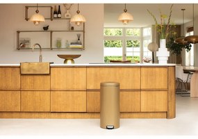 Stalowy kosz na śmieci z pedałem w kolorze mosiądzu 30 l NewIcon – Brabantia