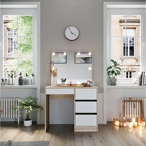 Stół toaletowy sonoma 90x40x75 sherry