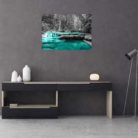 Obraz - Zimowa rzeka (70x50 cm)