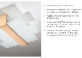 Lampa sufitowa Nice Lamps Leda Natural