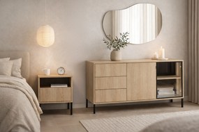 Szafka nocna Harmona 40 cm z szufladą - dąb lindberg