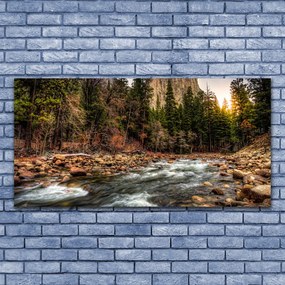 Fotoobraz na płótnie Jezioro w Objęciach Lasu