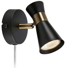 Czarny kinkiet (długość 12 cm) Folie – Markslöjd