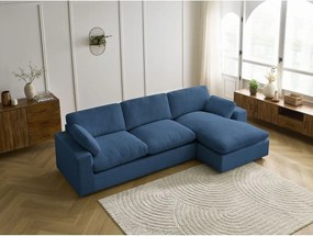 Niebieski sztruksowy narożnik Belair – Bobochic Paris