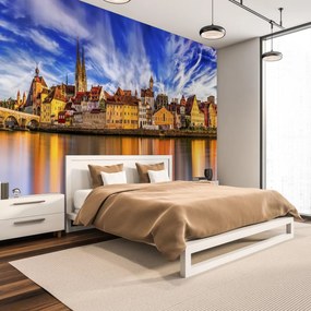 Fototapeta - Kolorowe miasteczko (196x136 cm)