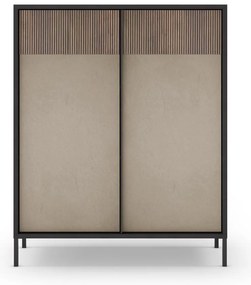 Antracytowo-jasnobrązowa szafka 106x130 cm Amalia – Marckeric