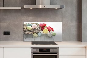 Panel nad Blat Kuchenny Jajka Wielkanocne i Tulipany