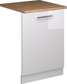 Panel przedni zmywarki biały wysoki połysk 60x1.6x81.8 fame-line