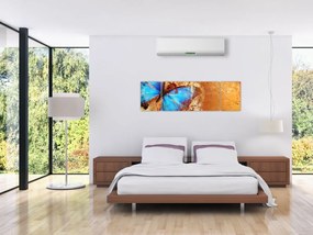 Obraz - Niebieski motyl (170x50 cm)