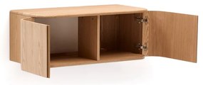 Wisząca szafka pod umywalkę w dekorze jesionu w naturalnym kolorze 90x35 cm Salaya – Kave Home