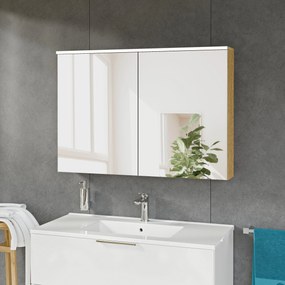 Szafka łazienkowa SOLO z oświetleniem LED i lustrem 100 cm