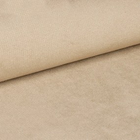 Łóżko tapicerowane COMFINO VELVET z wysuwanym miejscem do spania 120x200 cm, kremowe