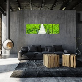 Obraz - drewniany chodnik (170x50 cm)
