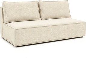 Sofa z Funkcją Spania MAVIA Kremowa Boucle Nowoczesna