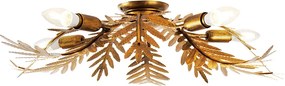 Lampa sufitowa w stylu vintage Smart Gold 70 cm z 5 WiFi B35 - Botanica