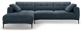 Ciemnoniebieski narożnik (lewostronny/z szezlongiem) Bemy – Micadoni
