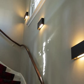 Nowoczesna lampa ścienna czarna - Otan Nowoczesny Oswietlenie wewnetrzne