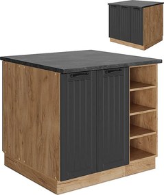 Wyspa kuchenna ciemnoszary 90x60x82 fame-line