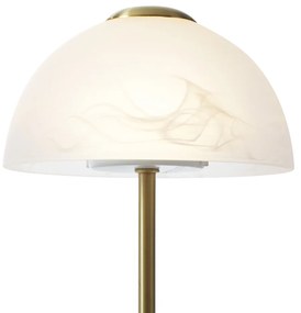 Designerska lampa stołowa złota z opalowym szkłem z możliwością ściemniania LED - JoyaDesignerski Oswietlenie wewnetrzne