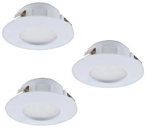 Eglo 95807 - Zestaw 3x LED Oprawa wpuszczana PINEDA 1xLED/6W/230V