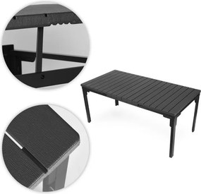 Stół ogrodowy Caprila rozkładany 180-240 cm, kolor szary