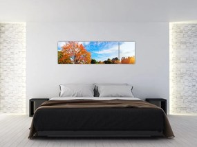 Obraz - Jesienny krajobraz (170x50 cm)