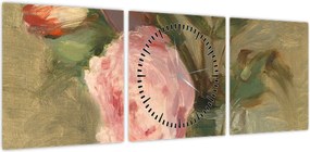 Obraz - Berthe Morisot, Peonies, reprodukcje (z zegarem) (90x30 cm)