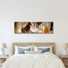 Obraz - Witaj na świecie, źrebaku (170x50 cm)