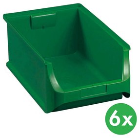 Allit Plastikowe pojemniki PLUS 5, 310 x 500 x 200 mm, zielone, 6 szt.
