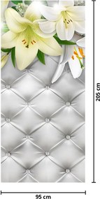 Fototapeta na drzwi - Kwiaty lilii (95x205cm)
