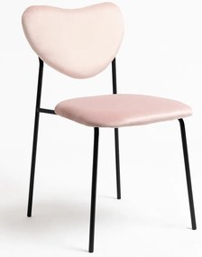 Krzeso Cora z czarnego aksamitu